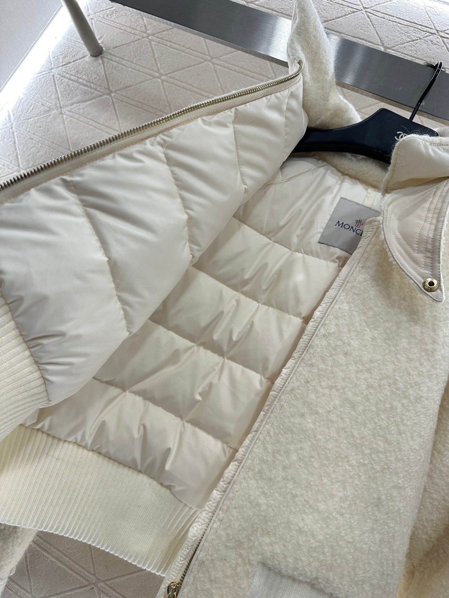 Detachable hooded wool down jacket