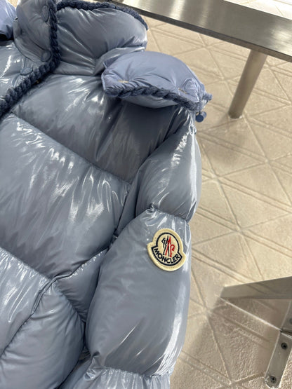 Hooded detachable down jacket