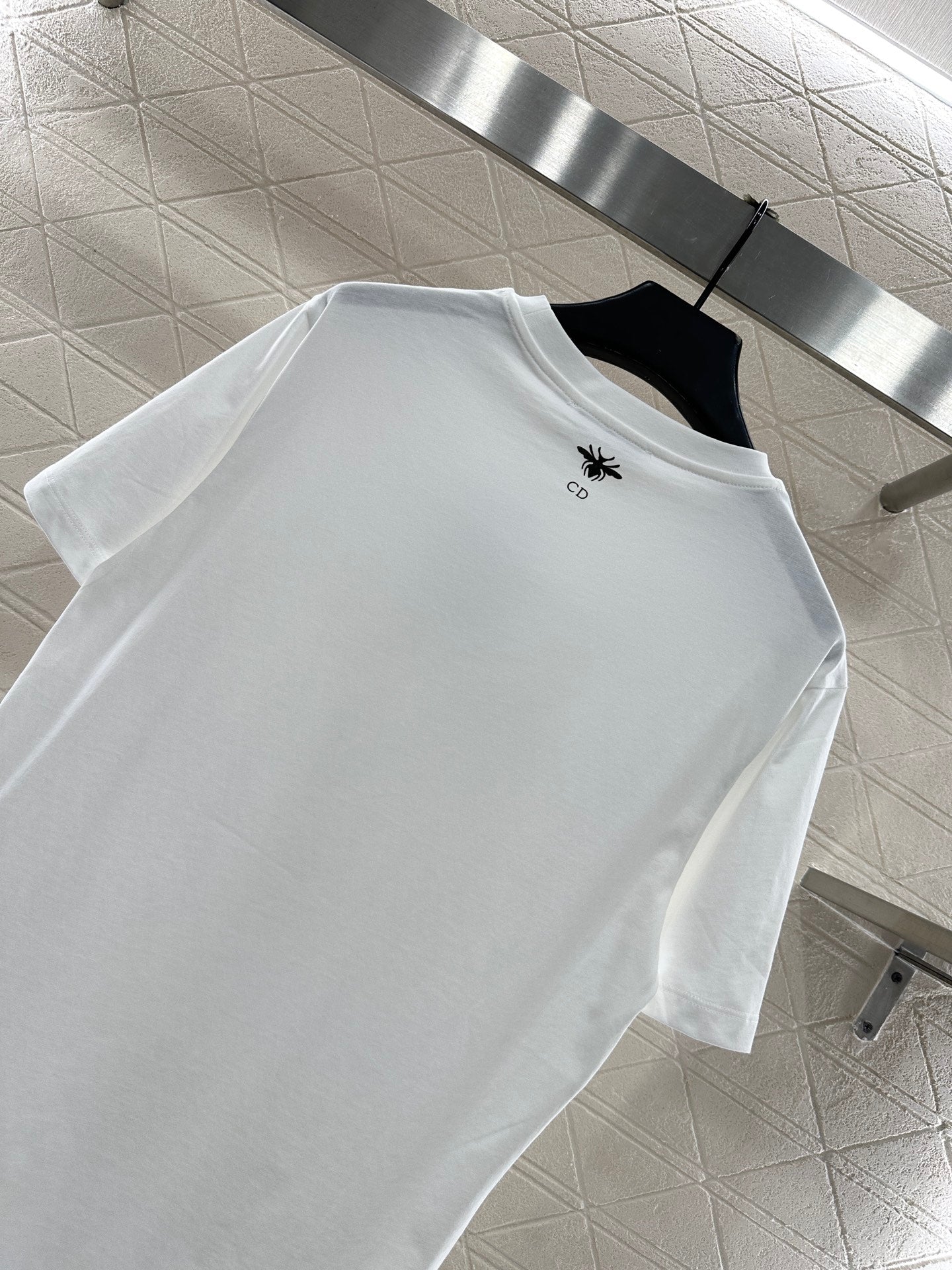 Crew neck printed short-sleeved shirt