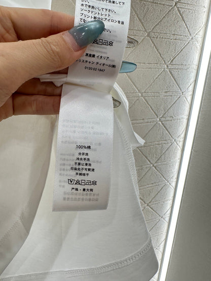 Crew neck printed short-sleeved shirt