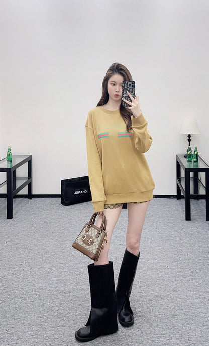 Letter Crew Neck Sweatshirt