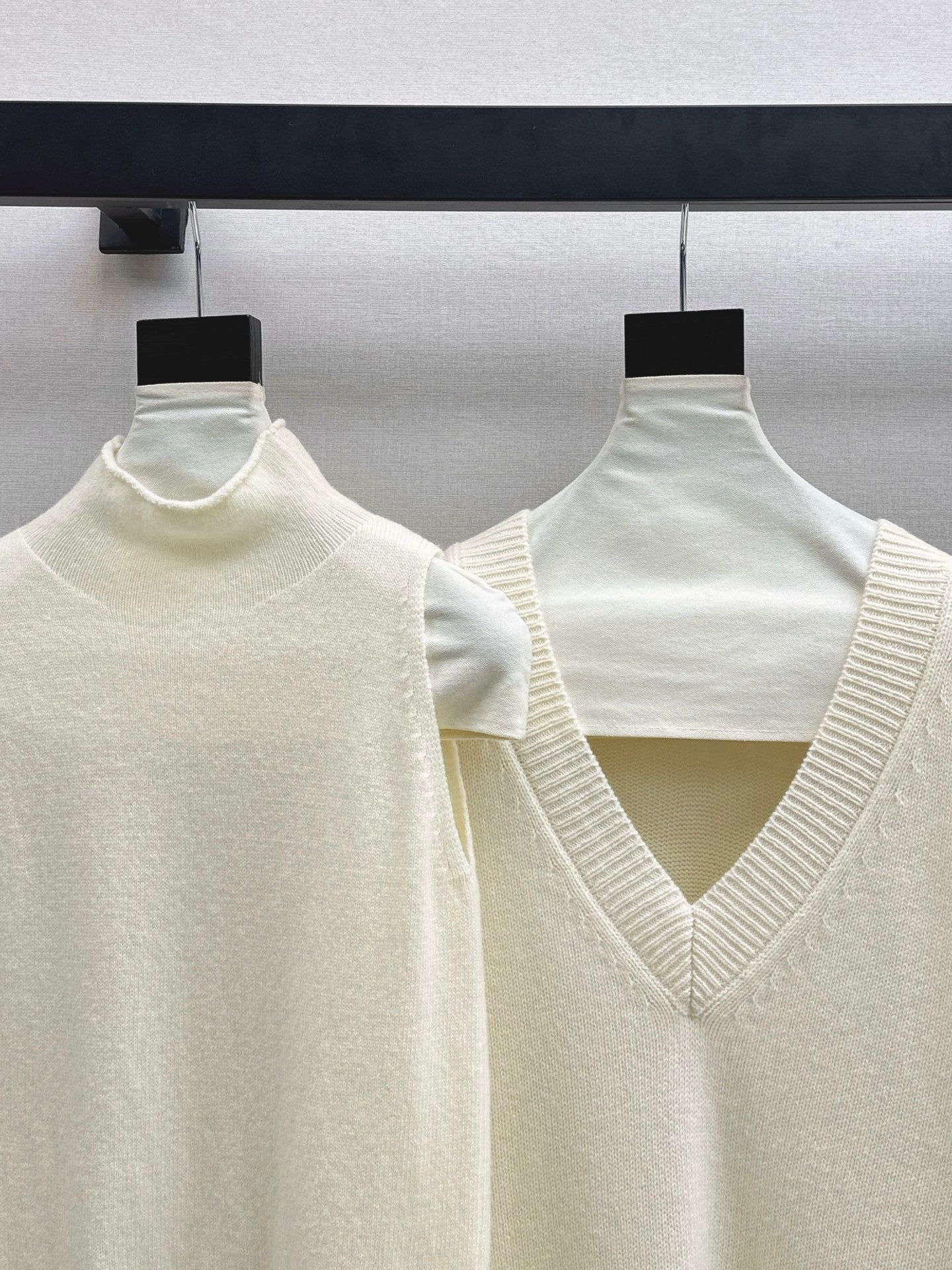 knit suit sleeveless vest+sweater+pants set