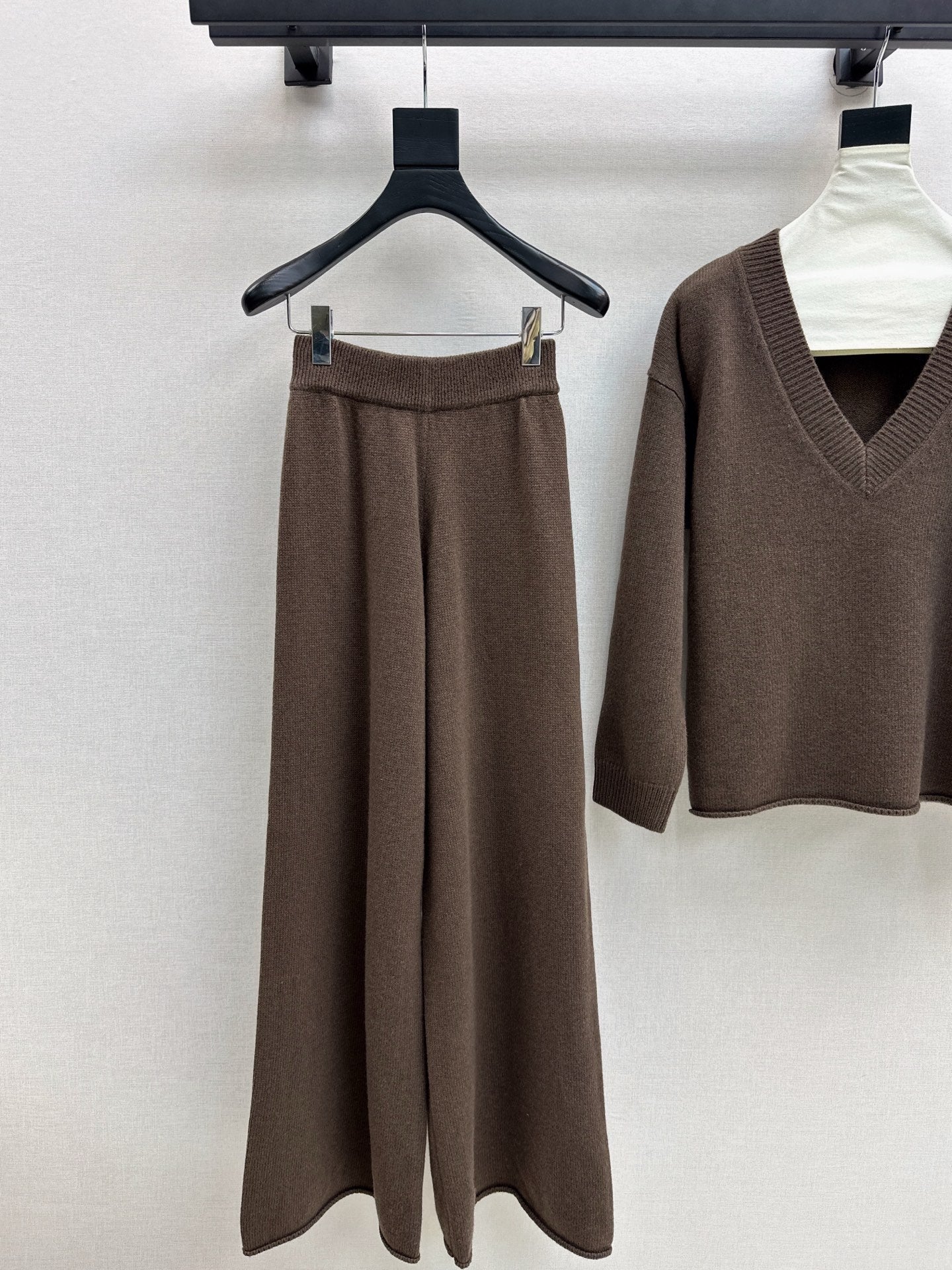 knit suit sleeveless vest+sweater+pants set