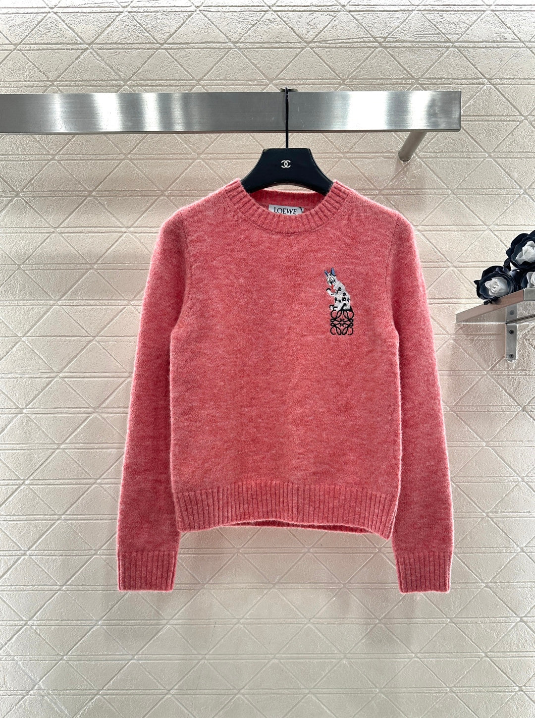 Cartoon knitted pullover sweater