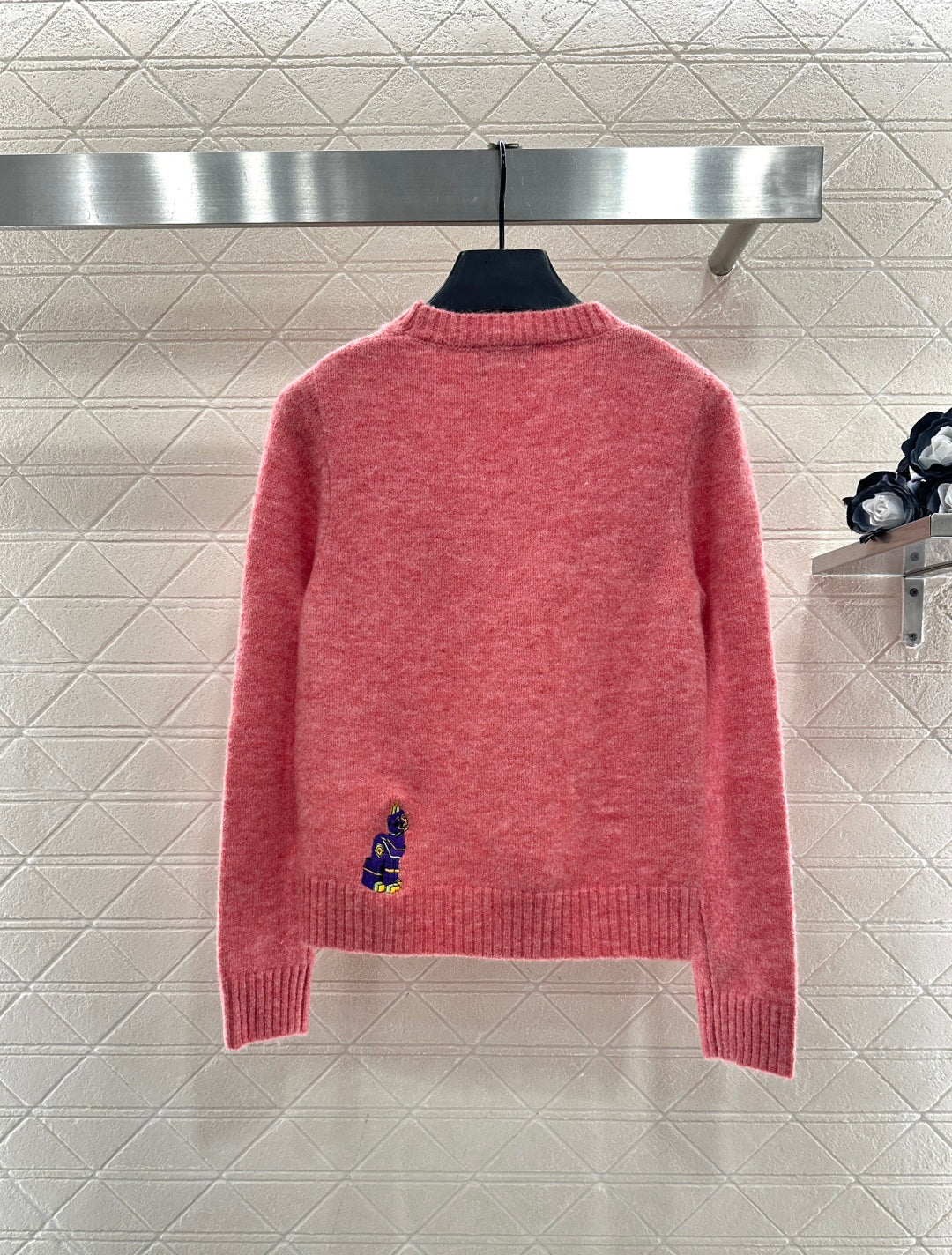 Cartoon knitted pullover sweater