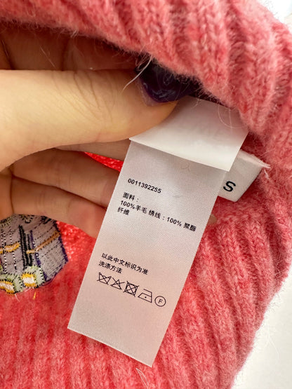 Cartoon knitted pullover sweater