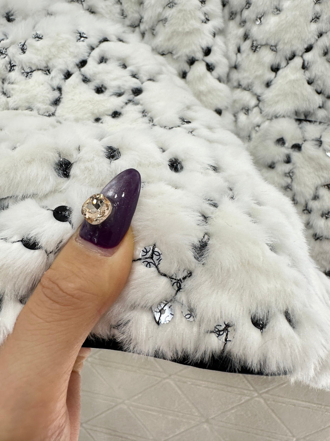 Short fur-lined jacket with lapel (skiing style🎿)