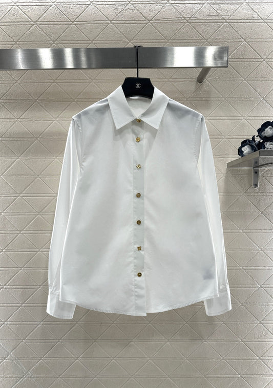 Collared button-down shirt