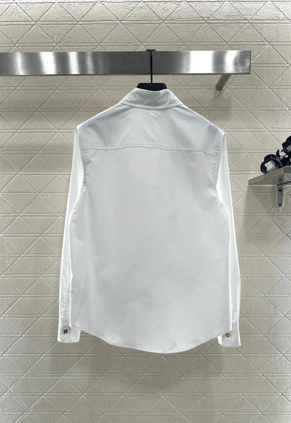 Collared button-down shirt