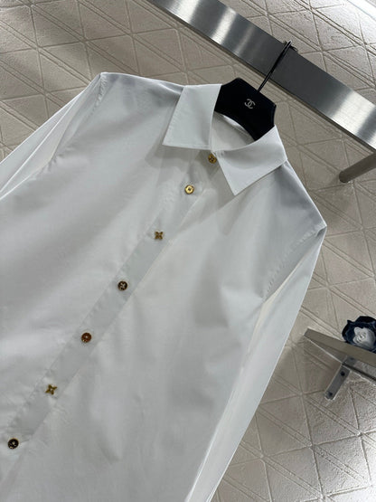Collared button-down shirt