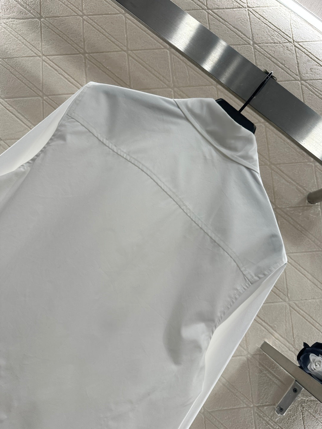 Collared button-down shirt