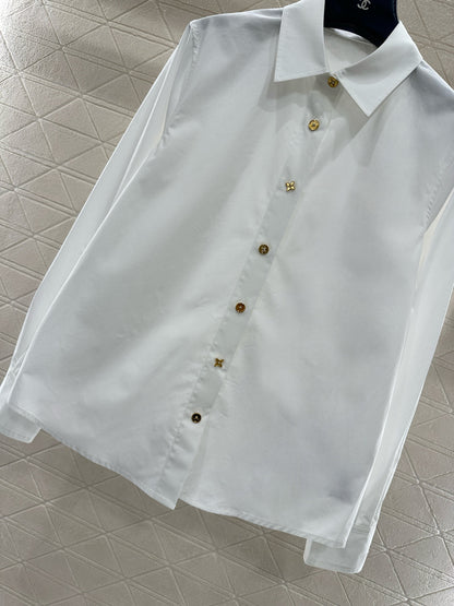 Collared button-down shirt