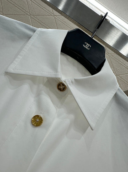 Collared button-down shirt