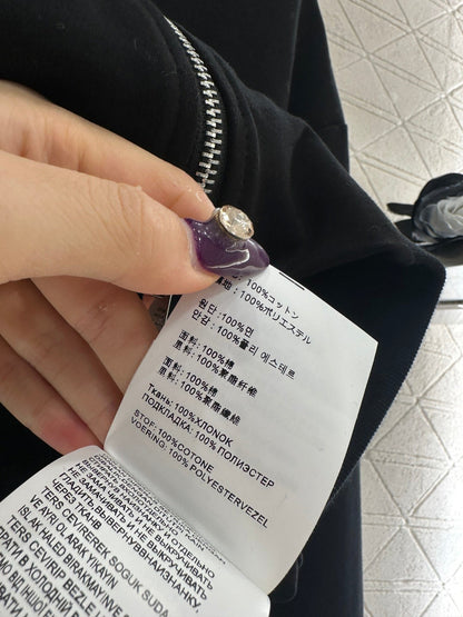 Hooded drawstring zipper jacket