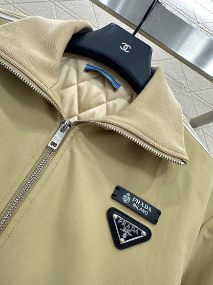 cotton-padded jacket and skirt set