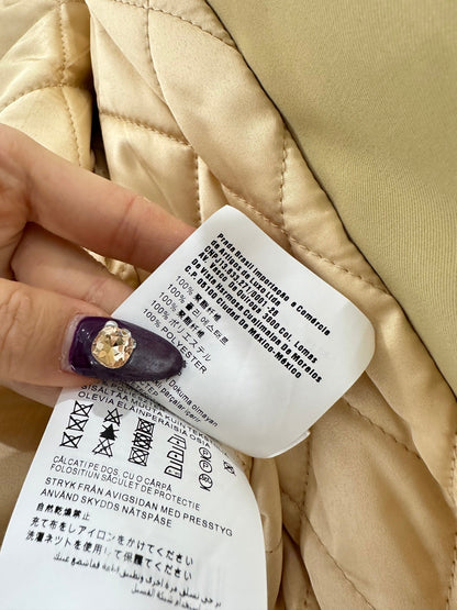 cotton-padded jacket and skirt set