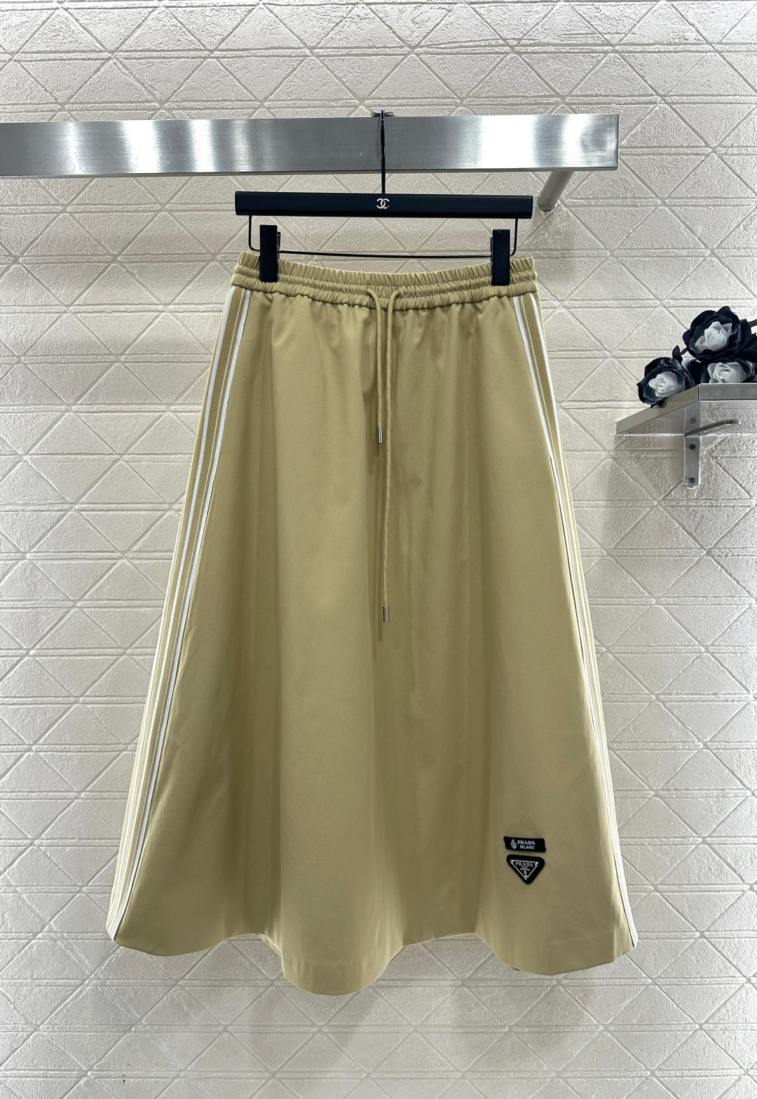 cotton-padded jacket and skirt set