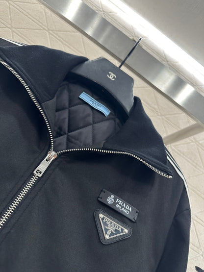 cotton-padded jacket and skirt set