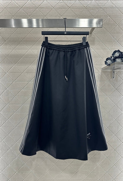 cotton-padded jacket and skirt set