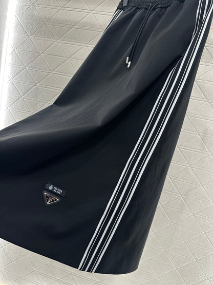 cotton-padded jacket and skirt set