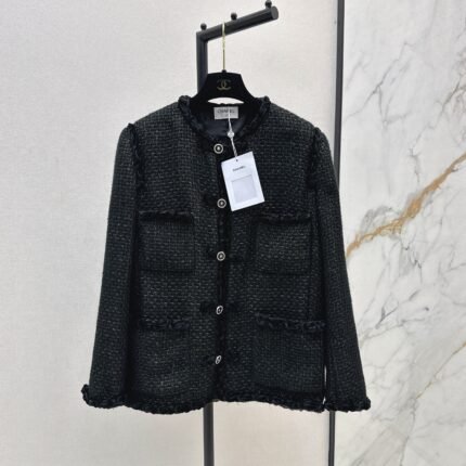 25fw Woven jacket with buckle decoration