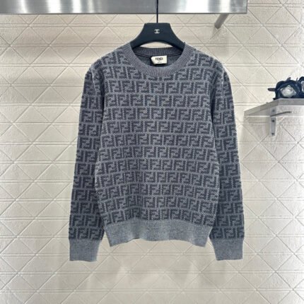 25fw Jacquard pullover knitted top
