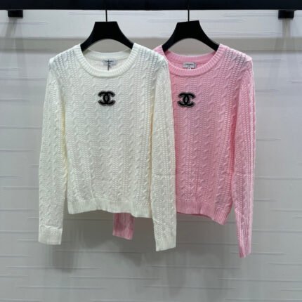 25fw Double C pullover long sleeved sweater