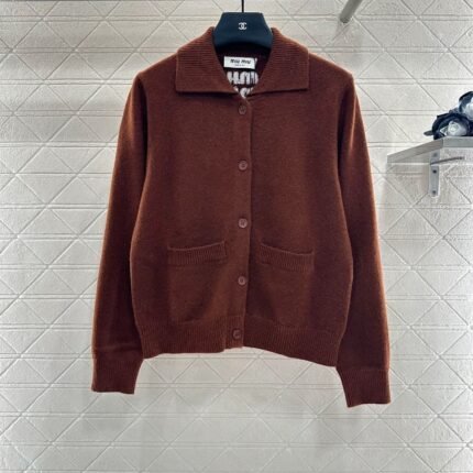 25fw Collar knit cardigan
