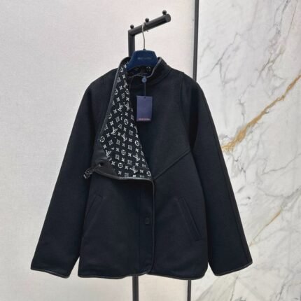 25fw Old flower double-sided short cape coat