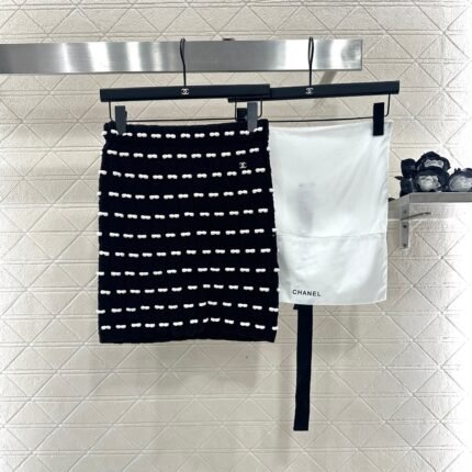 25fw new bow knitted skirt