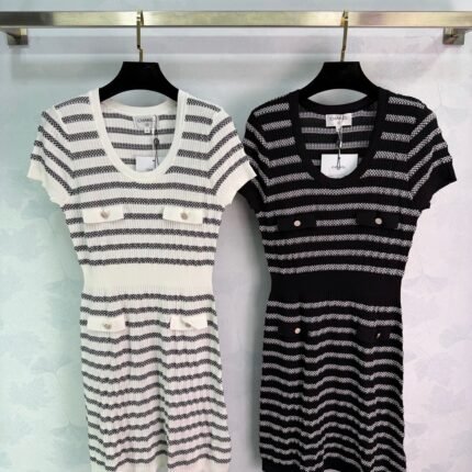 Striped Knit Dress